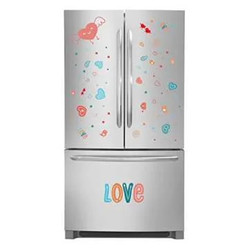 Moon Boat Valentine's Day Window Clings - 140 Heart Stickers