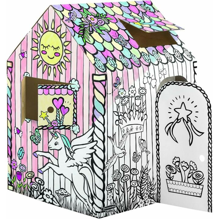 Unicorn Playhouse for Kids - Bankers Box Fun