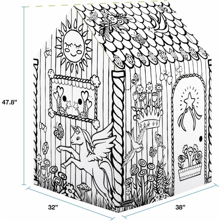 Unicorn Playhouse for Kids - Bankers Box Fun