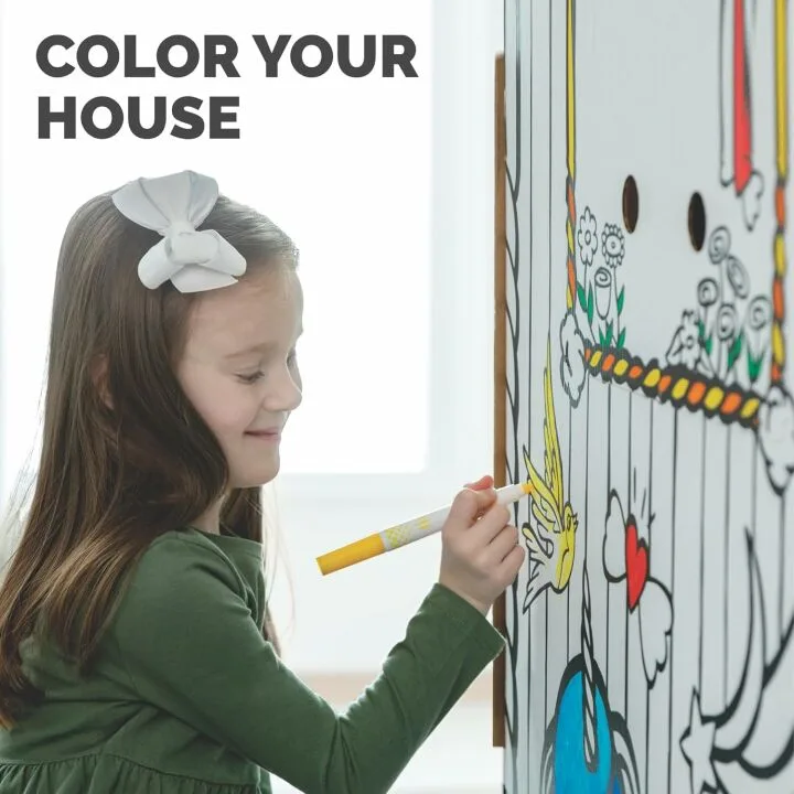 Unicorn Playhouse for Kids - Bankers Box Fun