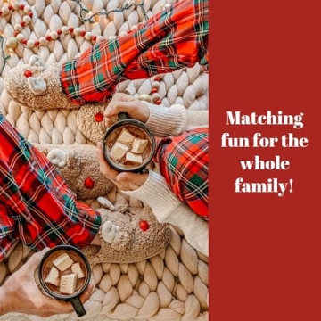 Dearfoams Family Holiday Turkey Slippers for Kids & Adults