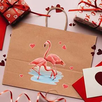 Eupako 16x6x12 Paper Bags, Brown Large Paper Bags with Handles Bulk, Kraft Grocery Bags, Paper Shopping Bags, Merchandise Bags, Retail Bags (Pack of 50)