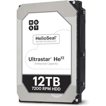 HGST Ultrastar He12 | HUH721212ALE601 | 0F27454 | 12TB 7200 RPM 256MB Cache SATA 6.0Gb/s 3.5" | 512E...
