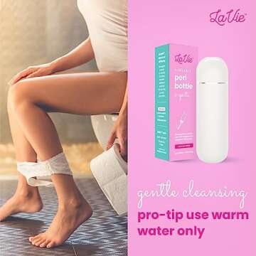 LaVie Peri Bottle for Postpartum Care, Portable Bidet, Upside Down Spray Bottle for Relief, Tears, and Hemorrhoids After Birth, Postpartum Essential