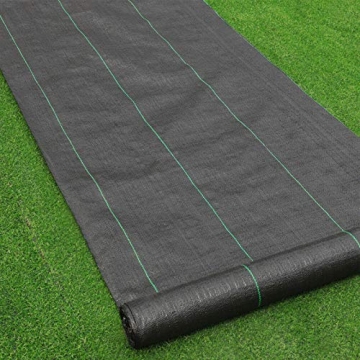 Goasis Lawn Weed Barrier Control Fabric Ground Cover Membrane - Heavy Duty 125gsm