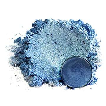 Eye Candy Pigments Premium Blue Mica Powder - Iceburg Blue (25gr) - for Epoxy, Resin, Soap, Paint, W...