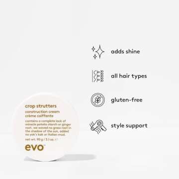 EVO Crop Strutters Cream - Medium Hold Hair Styling Cream
