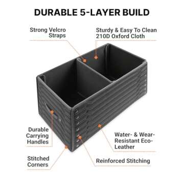 Owleys Foldable Trunk Organizer For Car - Trunk Organizers Car Storage - Collapsible Auto Trunk Orga...