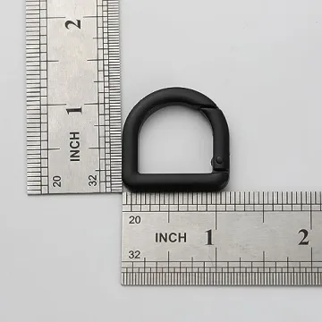 2pcs Semicircle Metal Spring Key Ring for Bags and Crafts