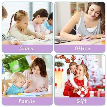 Ainiv Eco-friendly Rainbow Paper Pencils for Creative Minds