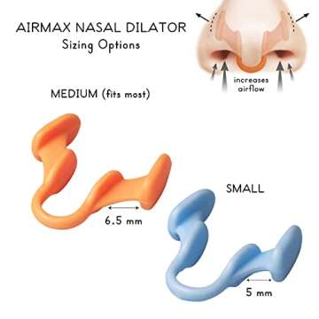 AIRMAX Nasal Dilator for Better Sleep - Natural, Comfortable, Anti Snoring Device, Snoring Solution ...