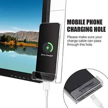 Office Desk Accessories 2pcs Multifunction Computer Monitor Memo Board - Transparent Computer Side P...