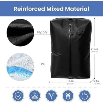 BAGAIL Vacuum Bags Large with Pump for Travel Organization