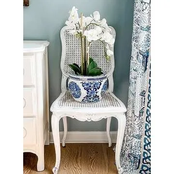 Serene Spaces Living 3 White Orchids in Pot - 26" Tall