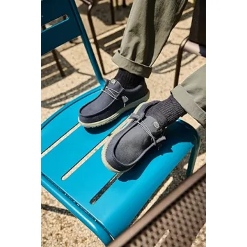 HEYDUDE Men's Wally Canvas Loafers for Comfort and Style