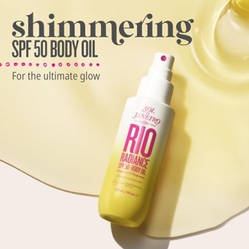 SPF 50 Shimmering Body Oil with UV Protection & Hydration