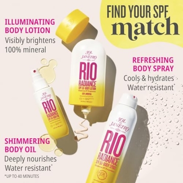 SPF 50 Shimmering Body Oil with UV Protection & Hydration