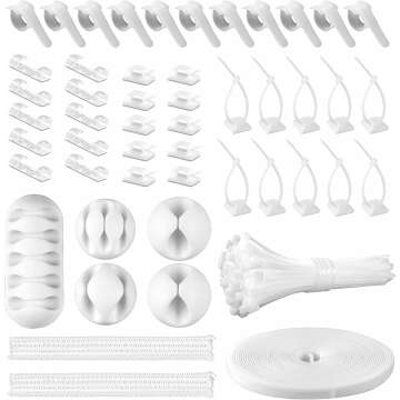 Cord Management Kit for Home and Office Organization