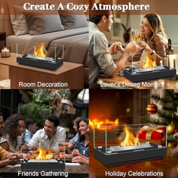 Stylish Tabletop Fire Pit for Indoor Outdoor Use