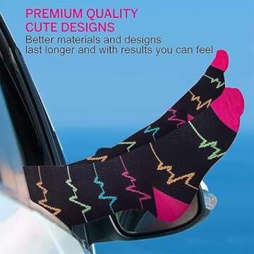 Compression Socks Women and Men, 20-30mmHg, Best for Nurses, Travel, Pregnancy