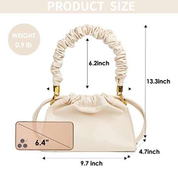 SINBONO Small Purses for Women, Vegan Leather Shoulder Bag Designer Clutch Handbags with Adjustable Strap