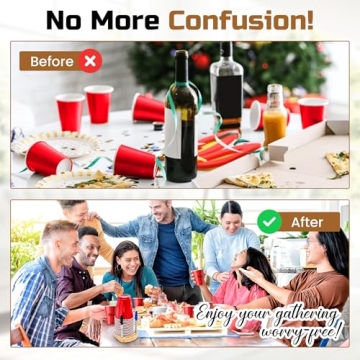 Truvalent Party Cup Holder with Marker Slots