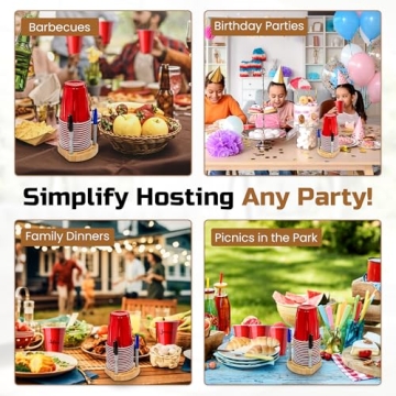 Truvalent Party Cup Holder with Marker Slots