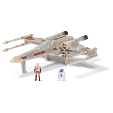 STAR WARS 5-Inch X-Wing Starfighter Vehicle with Luke Skywalker & R2-D2 Micro Figures