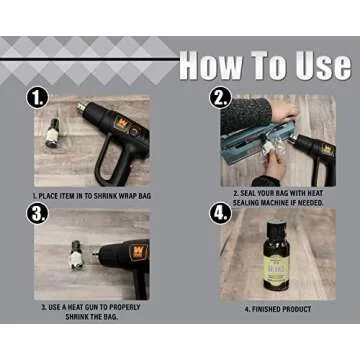 9x14 inch Odorless, Clear, 100 Guage, PVC Heat Shrink Wrap Bags for Gifts, Packagaing, Homemade DIY Projects, Bath Bombs, Soaps, and Other Merchandise (100 Pack) | MagicWater Supply