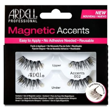 Ardell Magnetic Lashes Accents 002 2 pair, Black, 1 Count)