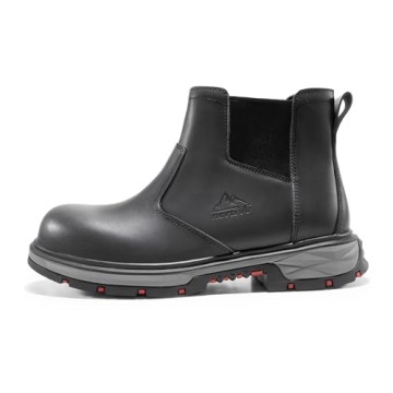 NORTIV 8 Steel Toe Work Boots for Men Size 9