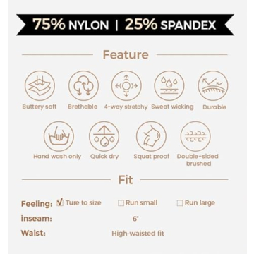 Aoxjox Trinity Workout Biker Shorts for Women 6"