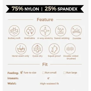 Aoxjox Trinity Workout Biker Shorts for Women 6"