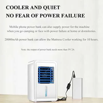 ANNI STAR 2024 Updated Mattress Cooling Pad for Night Sweats, Water Cooling System Ideal for Hot Sleepers, 100% Cotton, 75” L x 39” W