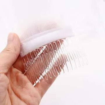 Elegant Echodo Bridal Wedding Veil with Comb for Celebrations