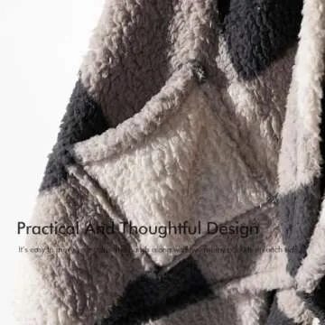 Royoliving Wearable Fleece Blanket with Pockets for Comfort