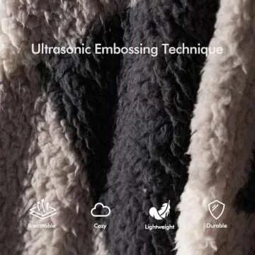 Royoliving Wearable Fleece Blanket with Pockets for Comfort