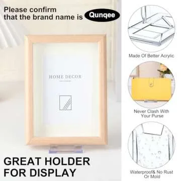 Memorywuu Acrylic Purse Display Stand Set of 6