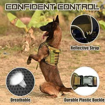 CBBPET Tactical Dog Harness for Comfortable Pet Training