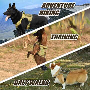 CBBPET Tactical Dog Harness for Comfortable Pet Training