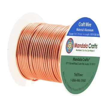 Mandala Crafts Anodized Aluminum Craft Wire for Jewelry Making - Bendable Flexible Copper Crafting W...
