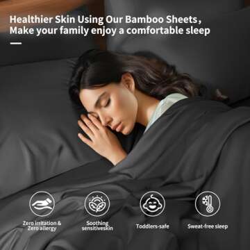 Shilucheng 6 Piece Queen Sheet Set for Ultimate Comfort