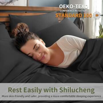 Shilucheng 6 Piece Queen Sheet Set for Ultimate Comfort