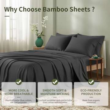 Shilucheng 6 Piece Queen Sheet Set for Ultimate Comfort