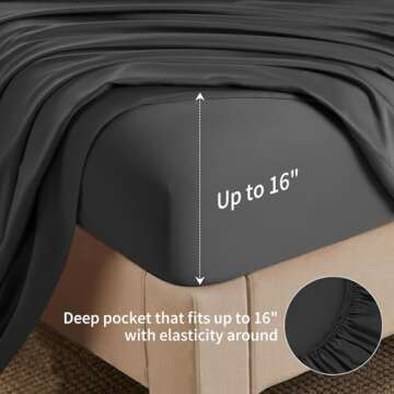 Shilucheng 6 Piece Queen Sheet Set for Ultimate Comfort