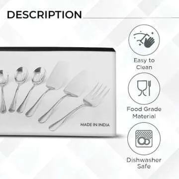 Avador® Premium Set of 8 Stainless Steel Hostess Serving Unitensil Tool Set for Weddings | Buffer | Party | Kitchen | Restaurants