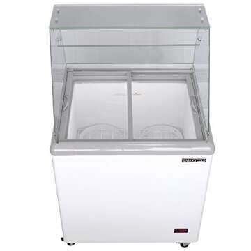 Maxx Cold MXDC-4 4 Flavor 7.5 cu ft Commercial Ice Cream Dipping Cabinet Freezer