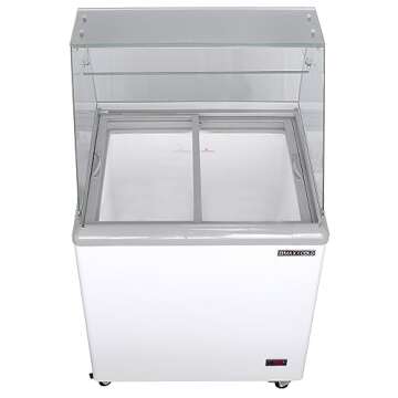 Maxx Cold MXDC-4 4 Flavor 7.5 cu ft Commercial Ice Cream Dipping Cabinet Freezer