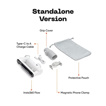 Insta360 Flow Gimbal Stabilizer for Smartphone, AI Tracking