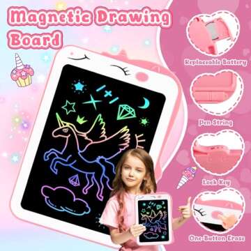 Teriph LCD Writing Tablet for Kids - Unicorn Doodle Pad